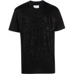 Svarta Kortärmade Kortärmade T-shirts med paljetter från Philipp Plein på rea för Herrar 