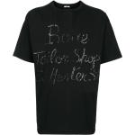 Svarta Kortärmade Kortärmade T-shirts med paljetter från Bode på rea i Storlek XS för Herrar 