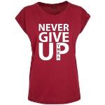 T-shirt Never Give Up Liverpool DamXXLBurgundy Burgundy