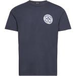 Blåa Kortärmade Kortärmade T-shirts från Replay i Storlek S 