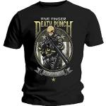Svarta Five Finger Death Punch Band t-shirts i Storlek S för Herrar 