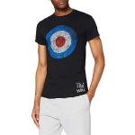 T-Shirt # S Black Unisex # Target Distressed