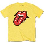 Gula Rolling Stones Band t-shirts i Storlek S för Herrar 