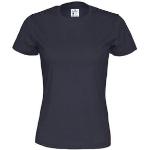 Marinblåa T-shirts stora storlekar i Storlek 4 XL för Damer 