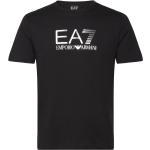 Svarta Kortärmade Kortärmade T-shirts från EA7 i Storlek XS 