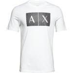 Vita Kortärmade Kortärmade T-shirts från Armani Exchange i Storlek XS 