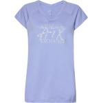 Blåa Kortärmade Kortärmade T-shirts från Armani Exchange i Storlek XS 
