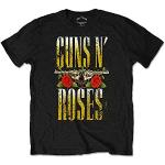 Guns N Roses T Shirt Big Guns Band Logo Official Mens Black XL