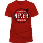 Röda Metallica T-shirts med tryck i Storlek XL för Herrar 