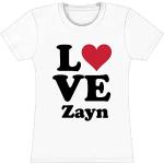 T-Shirt # Xl White Femmina # Love Zayn