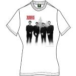 Vita The Beatles Band t-shirts i Storlek XXL för Damer 