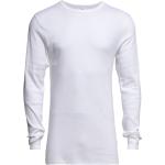 Dovre T-Shirts 1/1 Ærme Tops T-shirts Long-sleeved White Dovre