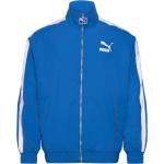 Blåa Tränings hoodies från Puma Track i Storlek XS 
