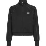 Svarta Tränings hoodies från Puma Track i Storlek XS 