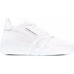 Vita Sneakers med kilklack från GIUSEPPE ZANOTTI i storlek 36 med Snörning med rundad tå i Gummi för Damer 