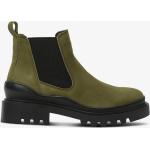 Olivgröna Chelsea-boots från Tamaris på rea i storlek 36 med Klackhöjd 3cm till 5cm i Mocka för Damer 