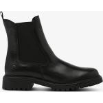 Svarta Chelsea-boots från Tamaris i storlek 36 med Klackhöjd till 3cm i Läder för Damer 