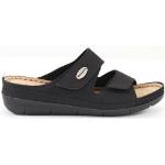 Svarta Slip in-sandaler från Tamaris på rea med Klackhöjd 3cm till 5cm i Läder för Damer 