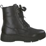 Svarta Ankle-boots från Tamaris på rea med Snörning i Läder för Damer 