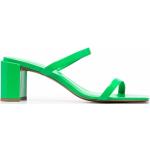 Gröna Sandaletter från By Far i storlek 38 med Blockklack med Slip-on med Fyrkantig tå i Kalvskinn för Damer 