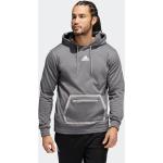 Gråa Tränings hoodies från adidas Team på rea i Storlek S i Fleece för Herrar 