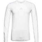 Vita Långärmade Långärmade T-shirts från adidas Performance i Storlek S 