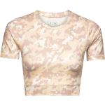 Camouflage-mönstrade Flerfärgade Kortärmade Kortärmade T-shirts från adidas Performance i Storlek XS 