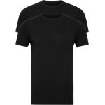 Svarta Kortärmade Kortärmade T-shirts från Resteröds 2 delar i Storlek S i Bambu 