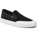 Streetwear Svarta Skateskor från DC Shoes på rea med Slip-on i Mocka för Herrar 