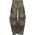 Camouflage-mönstrade Gröna Slim fit jeans från The Attico för Damer 