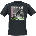 The Clash Black London Calling S T-shirt (Liten storlek T-shirt)