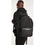Black backpack with imitation leather pocket - MEN - The Kooples