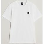 Vita Kortärmade Kortärmade T-shirts från The North Face i Storlek XL med Rund ringning i Bomull för Herrar 