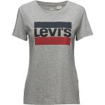 Gråa Kortärmade Tränings t-shirts från LEVI'S i Storlek XS i Bomull för Damer 