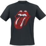 Svarta Rolling Stones T-shirts stora storlekar i Storlek 5 XL i Bomull för Herrar 
