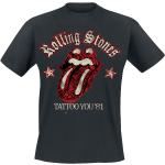 Svarta Rolling Stones T-shirts stora storlekar i Storlek XXL i Bomull för Herrar 