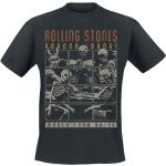 Svarta Rolling Stones T-shirts stora storlekar i Storlek S i Bomull för Herrar 