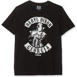 Svarta The Walking Dead Daryl Dixon T-shirts med tryck i Storlek XL i Bomull för Herrar 