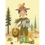 The Zookeeper Home Kids Decor Posters & Frames Posters Multi/patterned Vissevasse