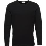 Cftheo Ls Tee Tops T-shirts Long-sleeved Black Casual Friday