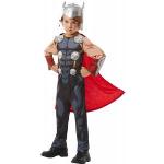 Thor Avengers Thor Dräkt med Hjälm Barn (Small (3-4 år))