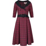 Rutiga Svarta Rockabilly-klänningar i Storlek S i Polyester för Damer 