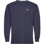 Marinblåa Långärmade Långärmade T-shirts från Tommy Hilfiger i Storlek S 