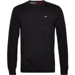 Tjm Essential Light Sweater Tops Knitwear Round Necks Black Tommy Jeans