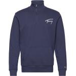 Tjm Reg Signature Half Zip Tops Sweat-shirts & Hoodies Sweat-shirts Navy Tommy Jeans