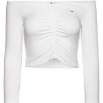 Vita Långärmade Magtröjor från Tommy Hilfiger i Storlek XS 