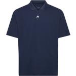 Marinblåa Kortärmade Kortärmade pikétröjor från adidas Golf i Storlek XS 