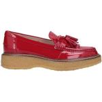 Röda Loafers med fransar från Tod's på rea i storlek 34 med rundad tå i Mjukt läder för Damer 