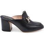 Svarta Slip in-sandaler från Tod's på rea med Klackhöjd 5cm till 7cm i Läder för Damer 
