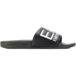 Svarta Slip in-sandaler från Armani Emporio Armani med Slip-on med öppen tå i Gummi 